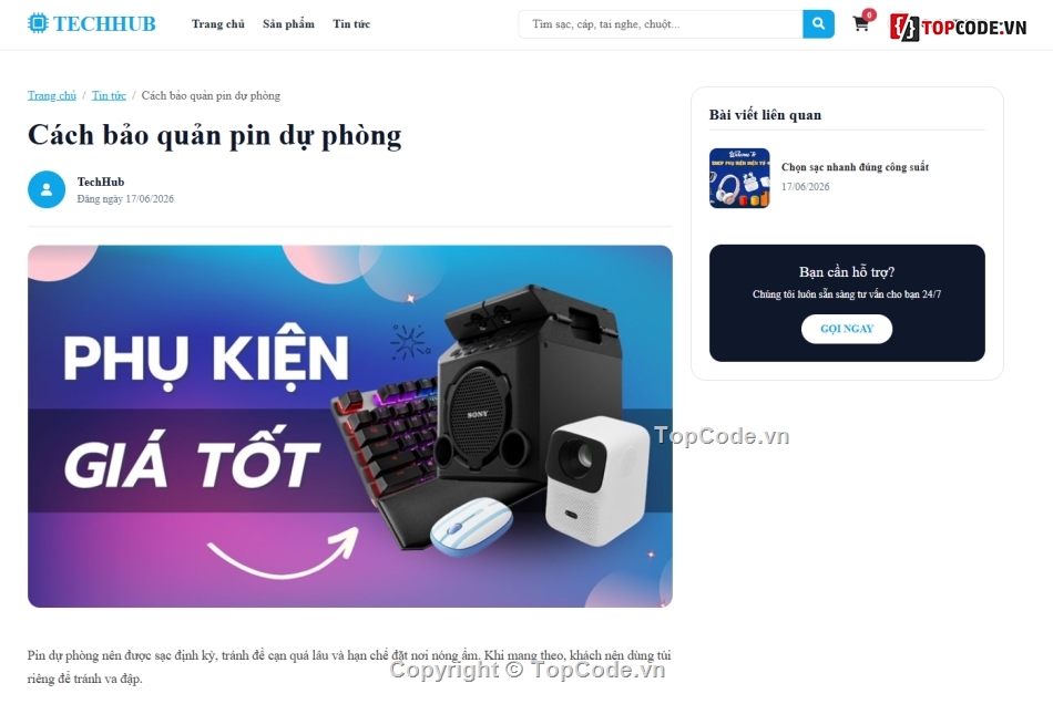 công nghệ,web bán phụ kiện,công nghệ web